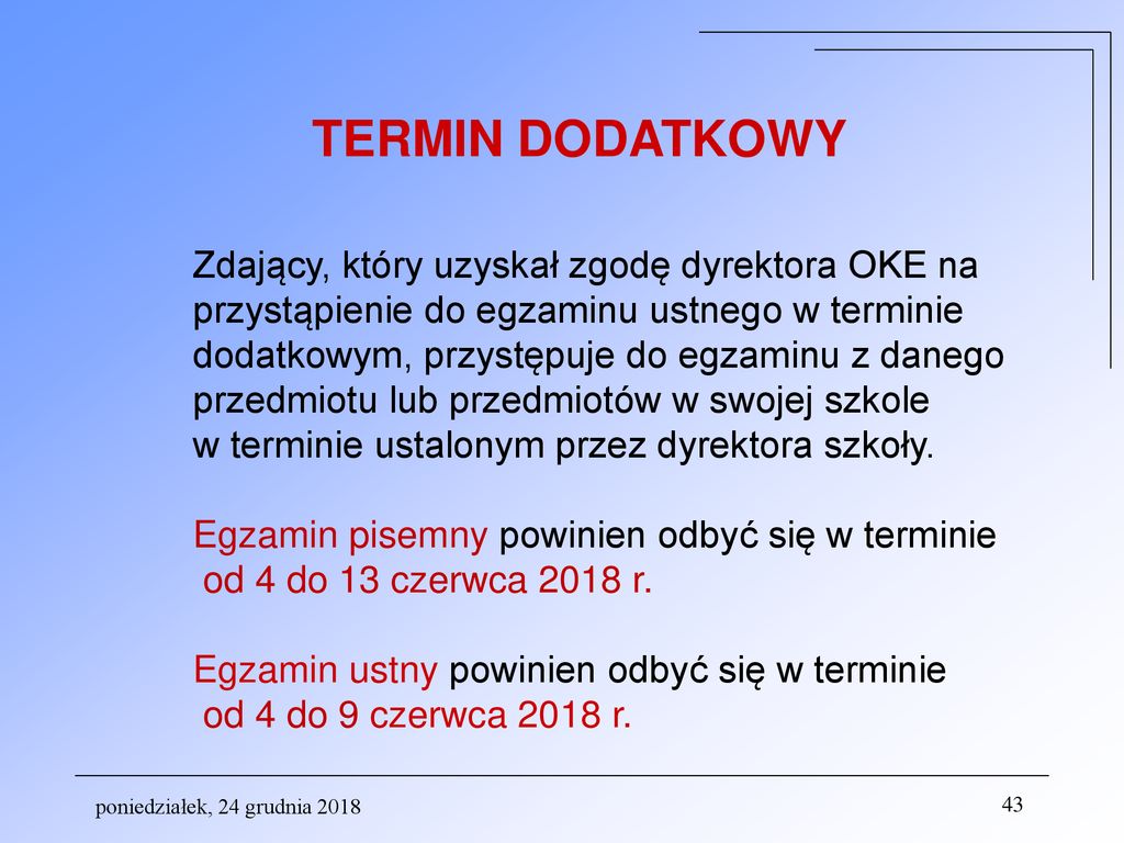 Zasady przeprowadzania części pisemnej egzaminu maturalnego omówiono w